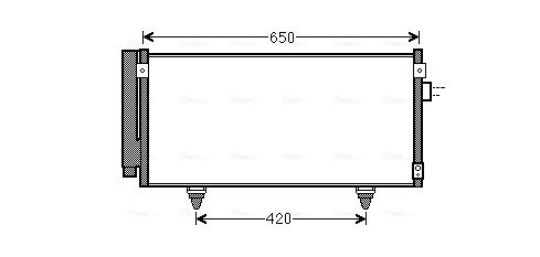 Obrázok Kondenzátor klimatizácie AVA QUALITY COOLING  SU5077D
