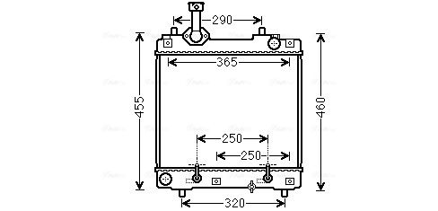 Obrázok Chladič motora AVA QUALITY COOLING  SZ2114