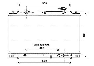 Obrázok Kondenzátor klimatizácie AVA QUALITY COOLING  SB5038