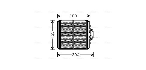 Obrázok Chladič motora AVA QUALITY COOLING  TO2041