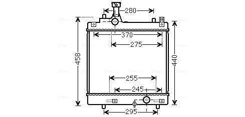 Obrázok Chladič motora AVA QUALITY COOLING  SZA2113