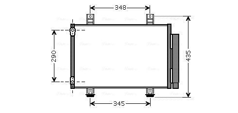 Obrázok Kondenzátor klimatizácie AVA QUALITY COOLING  SZA5087D