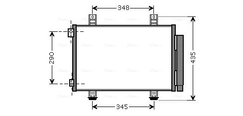 Obrázok Kondenzátor klimatizácie AVA QUALITY COOLING  SZA5116D