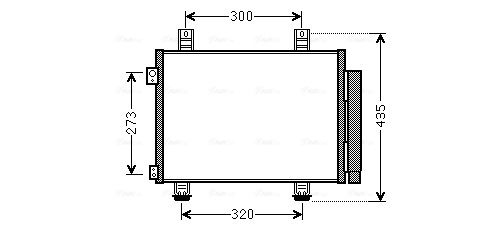 Obrázok Kondenzátor klimatizácie AVA QUALITY COOLING  SZA5117D