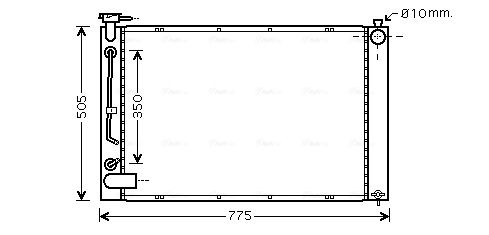 Obrázok Chladič plniaceho vzduchu AVA QUALITY COOLING  VOA4164