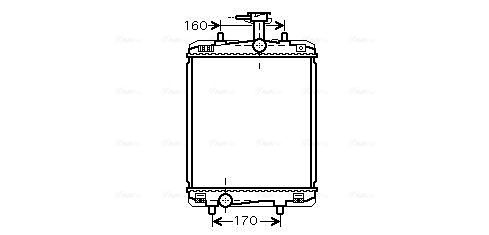 Obrázok Chladič motora AVA QUALITY COOLING  TO2360