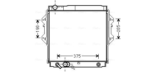 Obrázok Chladič motora AVA QUALITY COOLING  TO2561