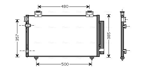 Obrázok Kondenzátor klimatizácie AVA QUALITY COOLING  TO5392D