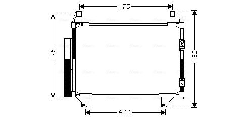 Obrázok Kondenzátor klimatizácie AVA QUALITY COOLING  TO5413D