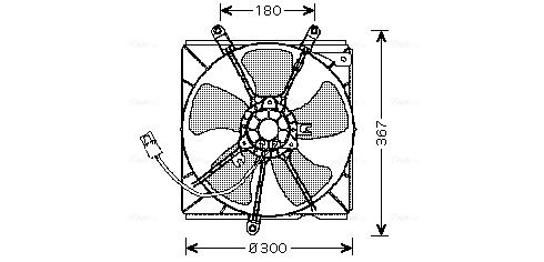 Obrázok Ventilátor chladenia motora AVA QUALITY COOLING  TO7540