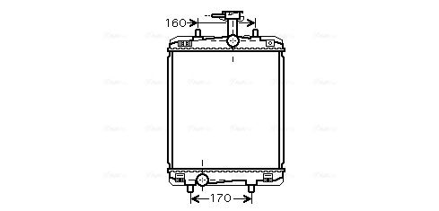 Obrázok Chladič motora AVA QUALITY COOLING  TOA2360