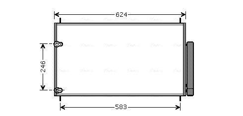 Obrázok Kondenzátor klimatizácie AVA QUALITY COOLING  TOA5405D