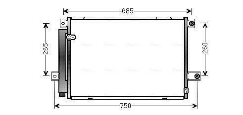 Obrázok Chladič motora AVA QUALITY COOLING  TOA2093