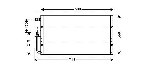 Obrázok Kondenzátor klimatizácie AVA QUALITY COOLING  UV5096