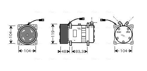 Obrázok Chladič motora AVA QUALITY COOLING  TO2603