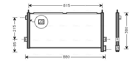 Obrázok Kondenzátor klimatizácie AVA QUALITY COOLING  VL5025