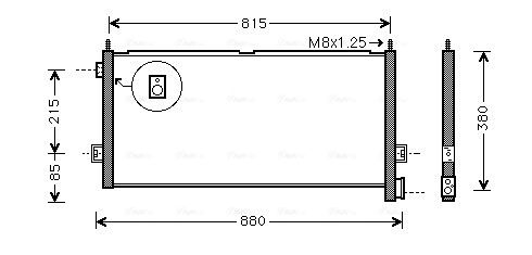 Obrázok Kondenzátor klimatizácie AVA QUALITY COOLING  VL5047