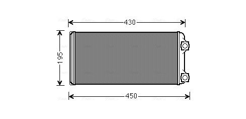 Obrázok Výmenník tepla vnútorného kúrenia AVA QUALITY COOLING  VL6048