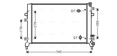 Obrázok Chladič motora AVA QUALITY COOLING  VN2295