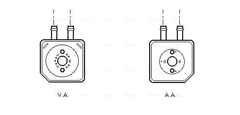 Obrázok Chladič motorového oleja AVA QUALITY COOLING  VN3086