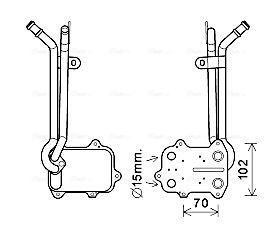 Obrázok Chladič motorového oleja AVA QUALITY COOLING  VN3389