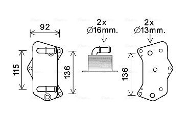 Obrázok Chladič oleja automatickej prevodovky AVA QUALITY COOLING  VN3395