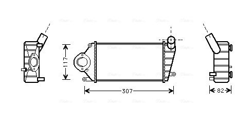 Obrázok Chladič plniaceho vzduchu AVA QUALITY COOLING  VN4194