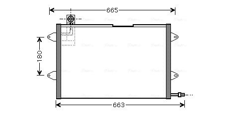 Obrázok Kondenzátor klimatizácie AVA QUALITY COOLING  VN5146