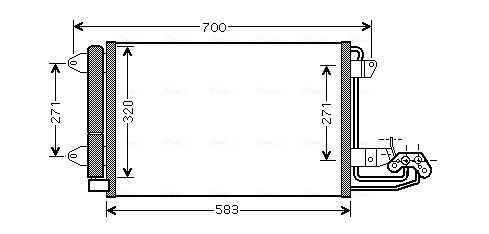 Obrázok Kondenzátor klimatizácie AVA QUALITY COOLING  VN5209D