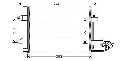 Obrázok Kondenzátor klimatizácie AVA QUALITY COOLING  VN5211D