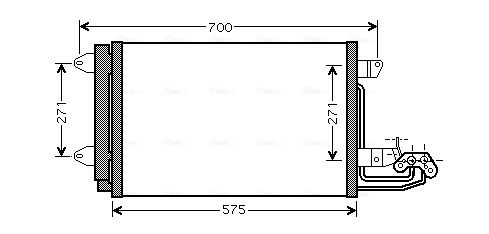 Obrázok Kondenzátor klimatizácie AVA QUALITY COOLING  VN5269D