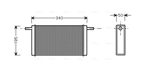 Obrázok Výmenník tepla vnútorného kúrenia AVA QUALITY COOLING  VN6068