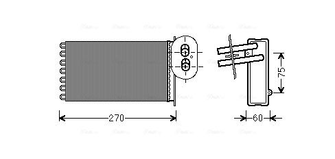 Obrázok Výmenník tepla vnútorného kúrenia AVA QUALITY COOLING  VN6296