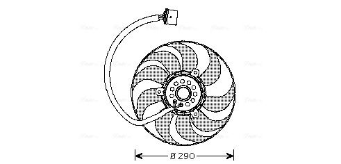 Obrázok Ventilátor chladenia motora AVA QUALITY COOLING  VN7520