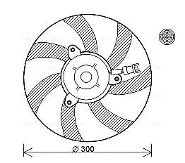 Obrázok Ventilátor chladenia motora AVA QUALITY COOLING  VN7527