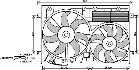 Obrázok Chladič plniaceho vzduchu AVA QUALITY COOLING  VN4371