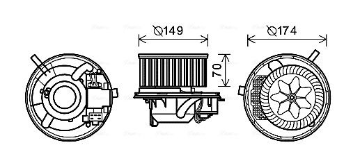 Obrázok Vnútorný ventilátor AVA QUALITY COOLING  VN8341