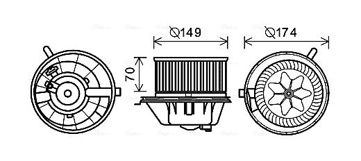 Obrázok Vnútorný ventilátor AVA QUALITY COOLING  VN8342