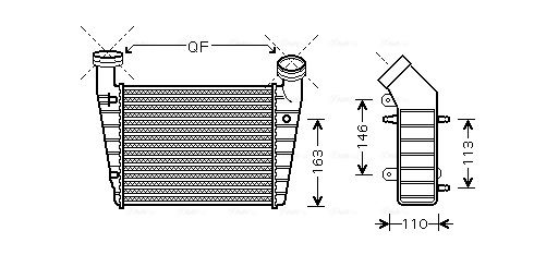 Obrázok Chladič plniaceho vzduchu AVA QUALITY COOLING  VNA4238