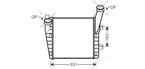 Obrázok Chladič plniaceho vzduchu AVA QUALITY COOLING  VNA4263
