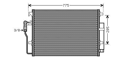 Obrázok Kondenzátor klimatizácie AVA QUALITY COOLING  VNA5277D
