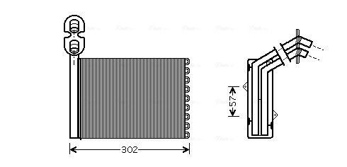 Obrázok Výmenník tepla vnútorného kúrenia AVA QUALITY COOLING  VNA6201