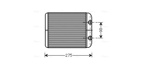 Obrázok Výmenník tepla vnútorného kúrenia AVA QUALITY COOLING  VNA6301