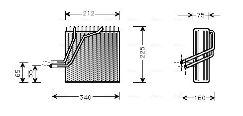 Obrázok Výparník klimatizácie AVA QUALITY COOLING  VNV030