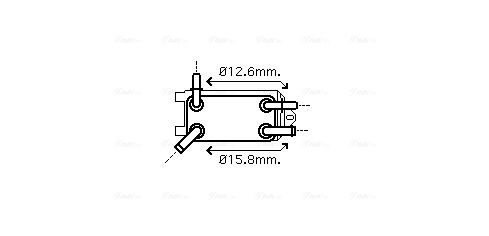 Obrázok Chladič oleja automatickej prevodovky AVA QUALITY COOLING  VO3135