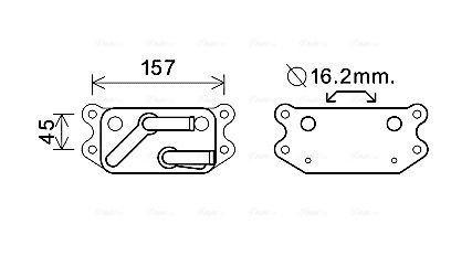 Obrázok Chladič motorového oleja AVA QUALITY COOLING  VO3159