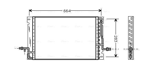Obrázok Kondenzátor klimatizácie AVA QUALITY COOLING  VO5076