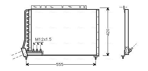 Obrázok Kondenzátor klimatizácie AVA QUALITY COOLING  VO5090