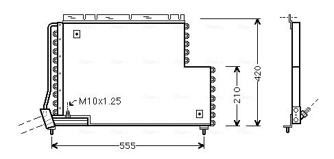 Obrázok Kondenzátor klimatizácie AVA QUALITY COOLING  VO5131