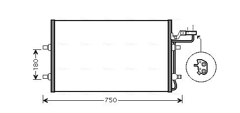 Obrázok Kondenzátor klimatizácie AVA QUALITY COOLING  VO5149